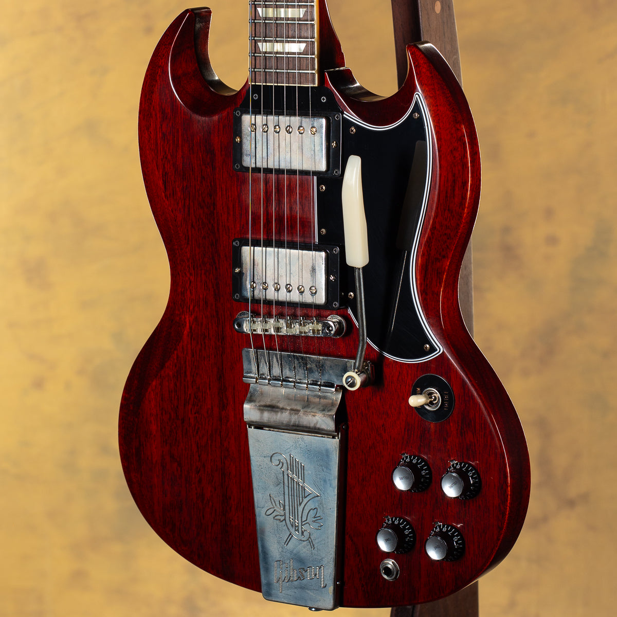 2022 Gibson Custom Shop '64 SG Standard Reissue w/ Maestro Vibrola Cherry Red