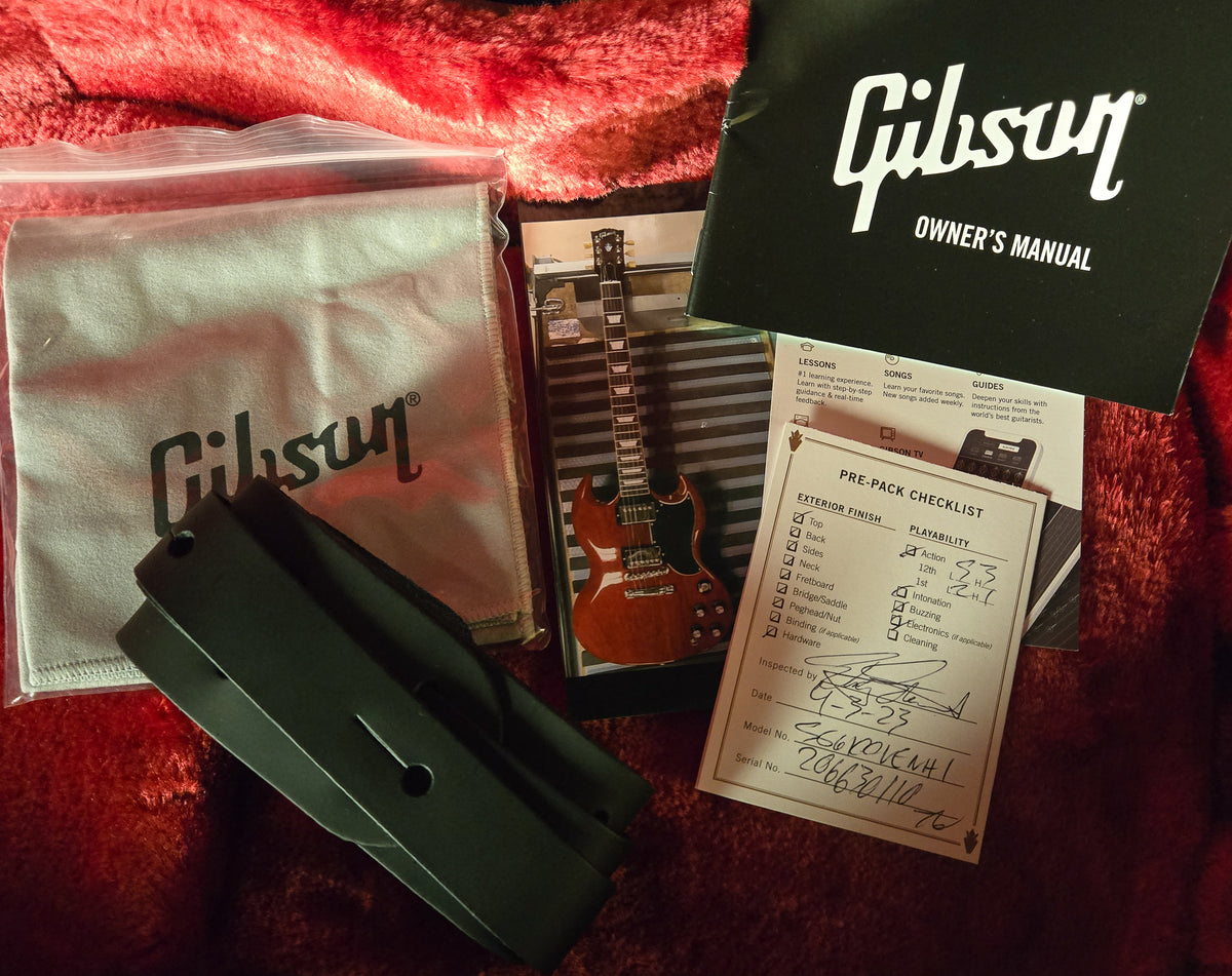 2023 Gibson SG Standard '61 Stop Bar Vintage Cherry Underwood Aged