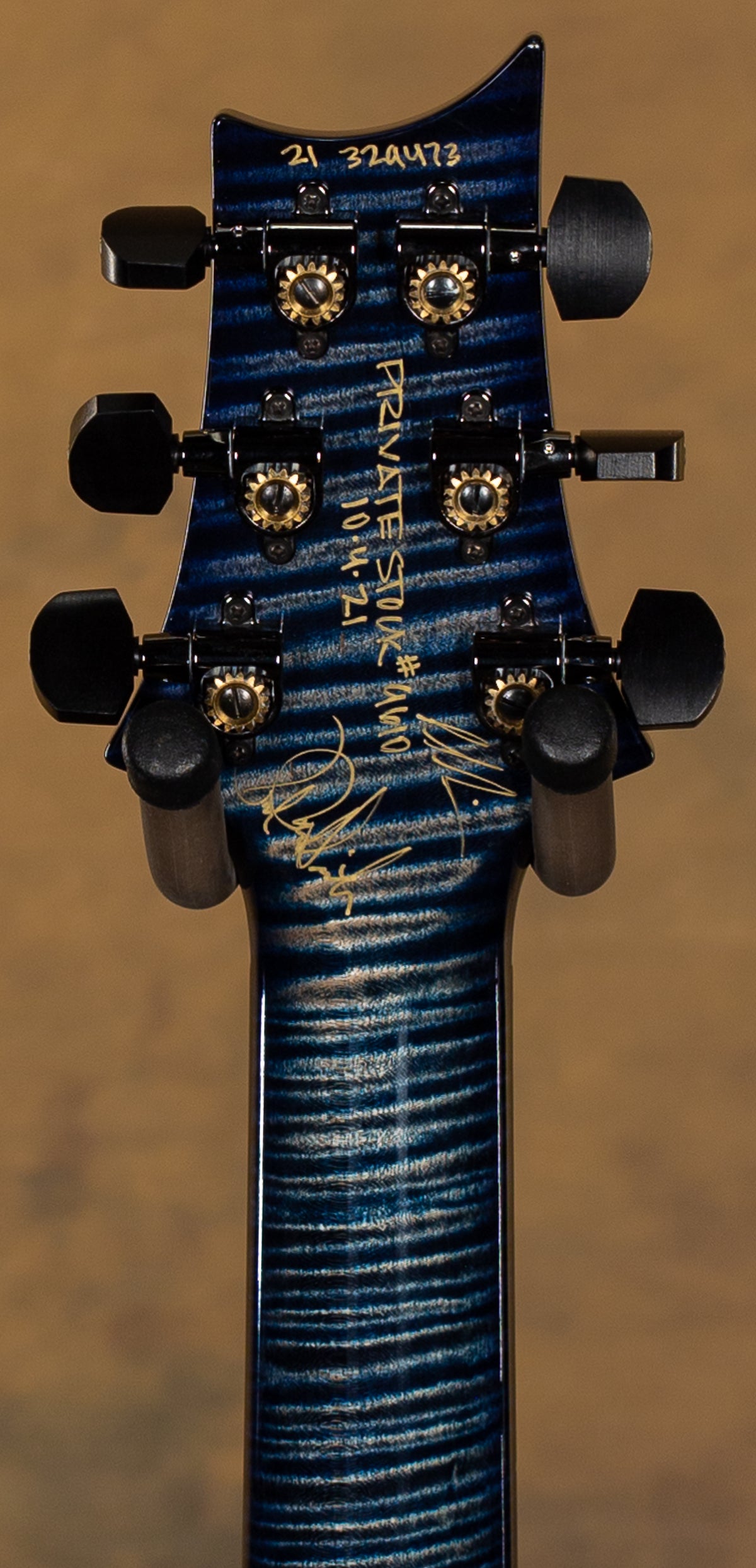 2021 PRS Private Stock 9610 Hollowbody II Piezo Faded Indigo Microburst