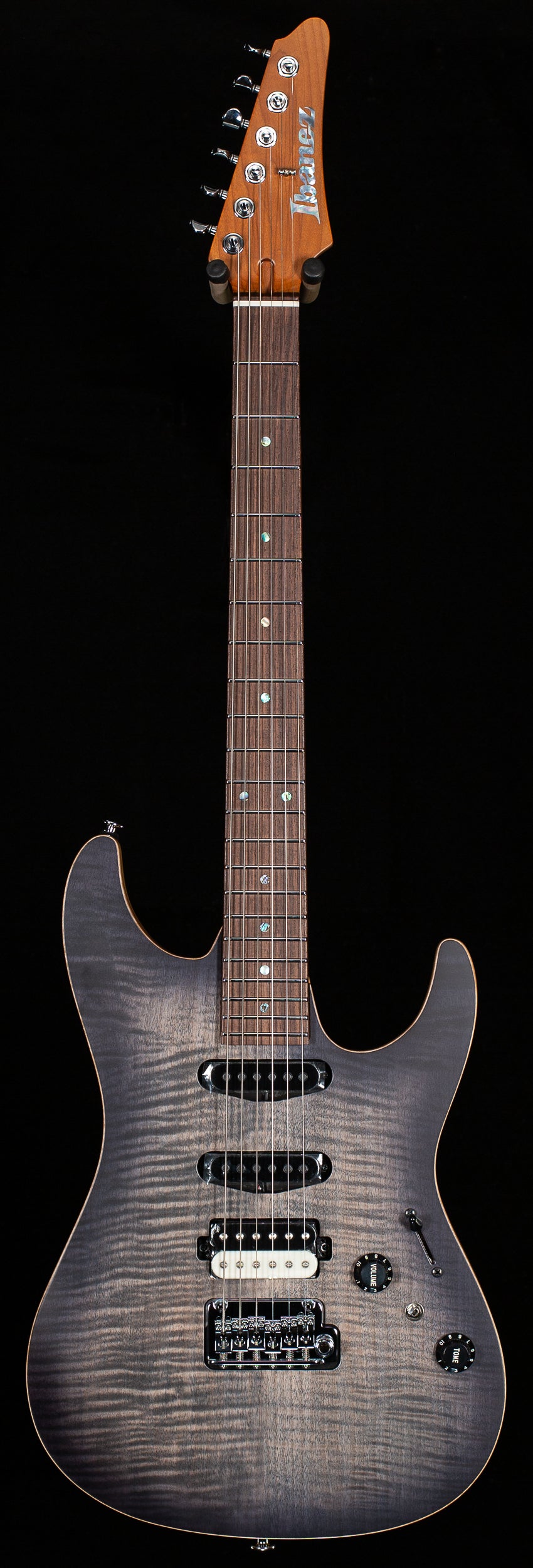 Ibanez TQM2CUF Tom Quayle Signature Model Charcoal Black Burst Flat (710)