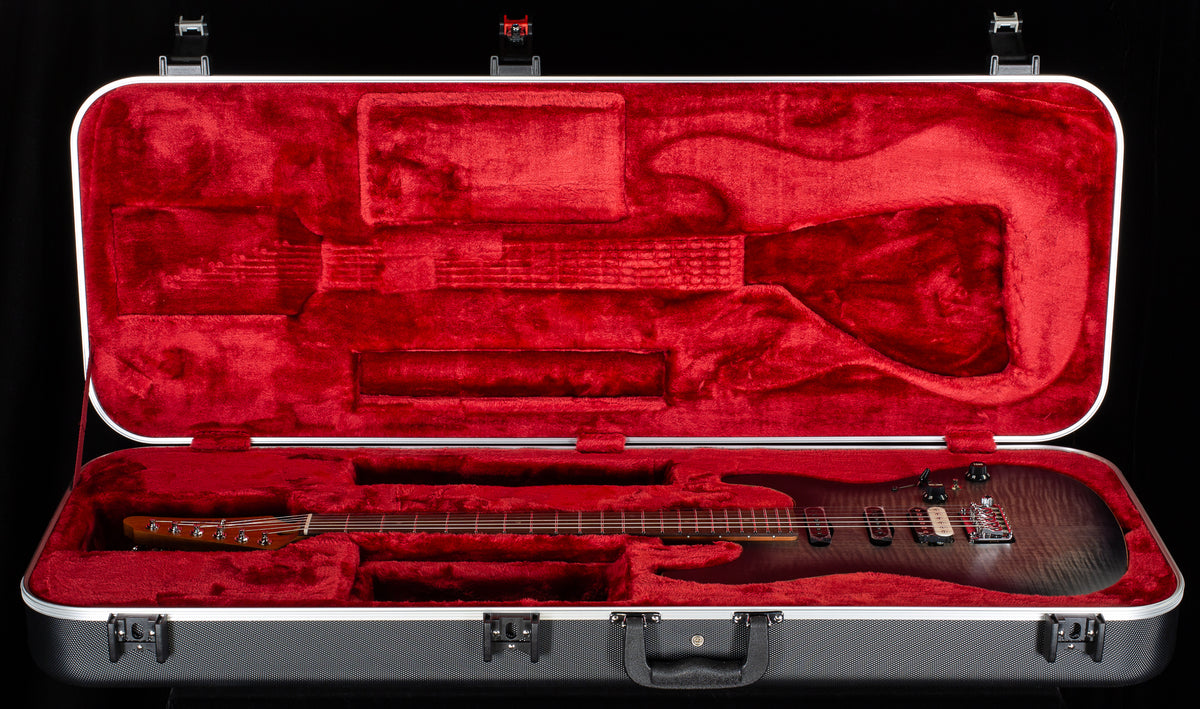 Ibanez TQM2CUF Tom Quayle Signature Model Charcoal Black Burst Flat (710)