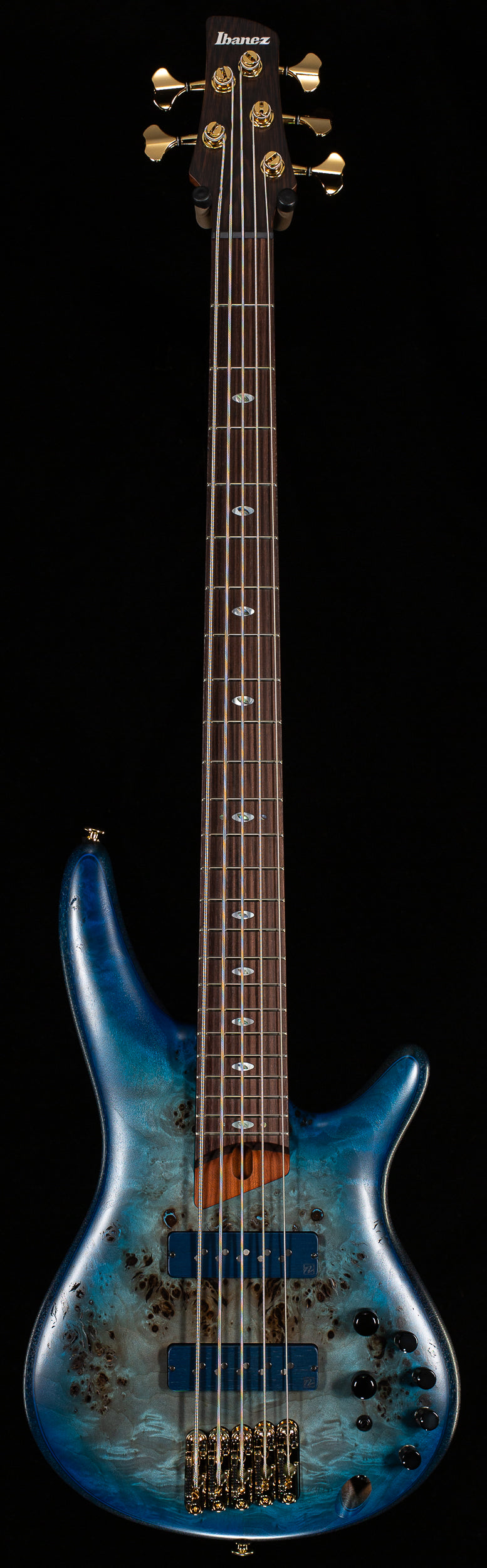 Ibanez Prestige SR6605 5-string Bass Ghost Fleet Blue Burst (107)