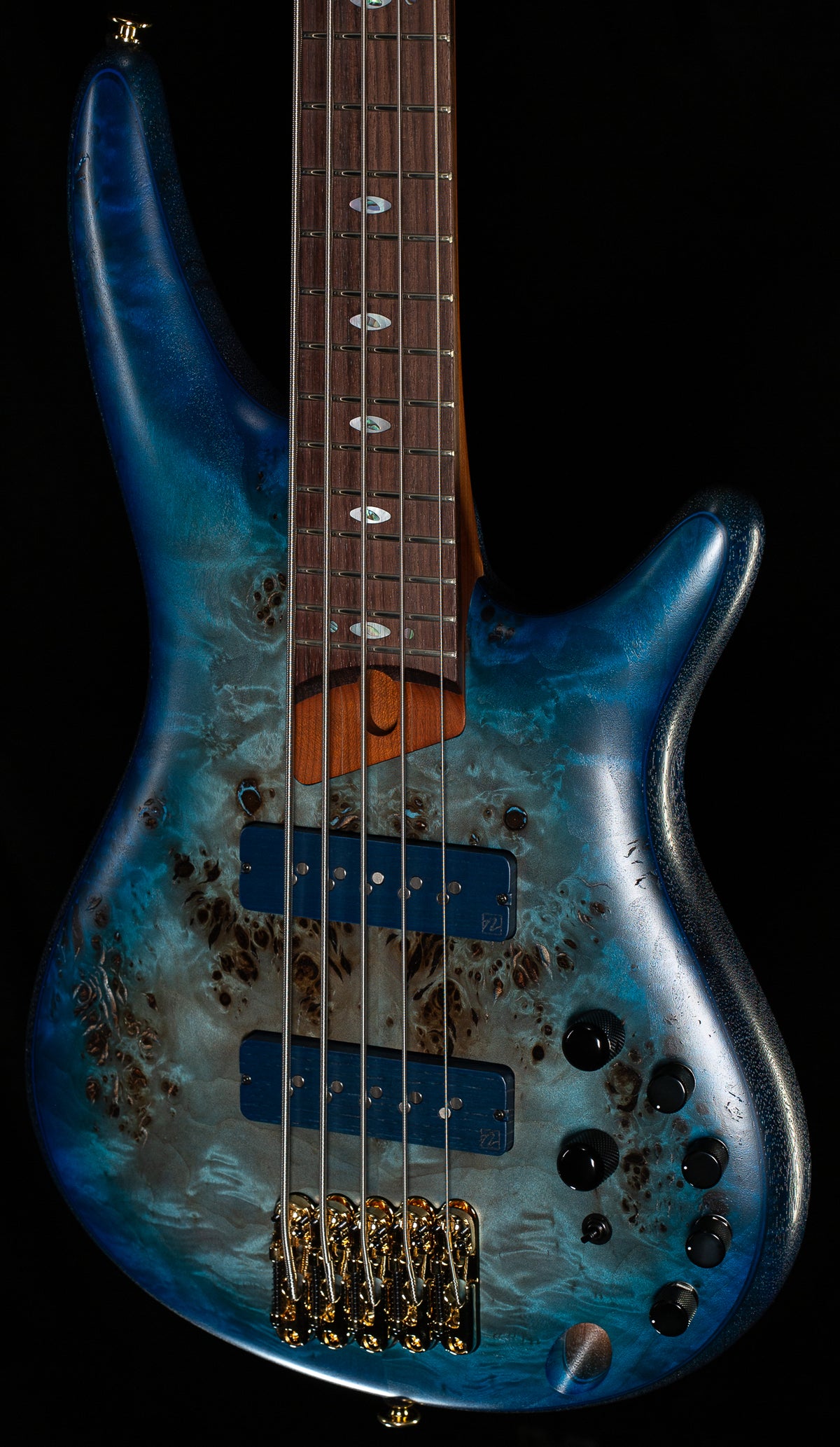 Ibanez Prestige SR6605 5-string Bass Ghost Fleet Blue Burst (107)