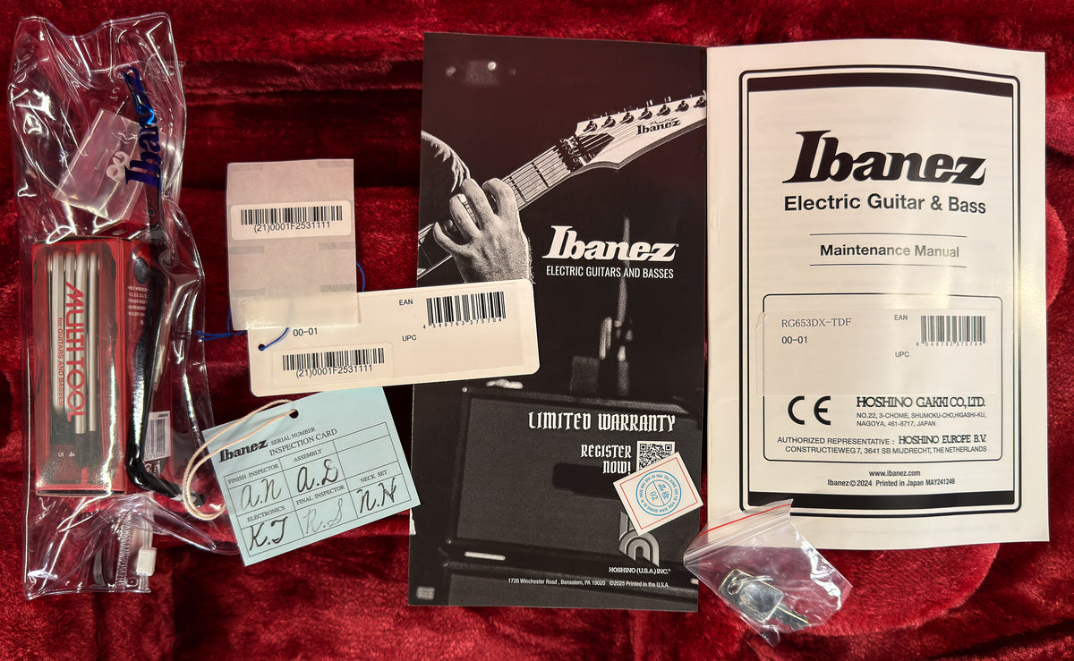 Ibanez RG Prestige RG653DX Transparent Deep Blue Flat (111)