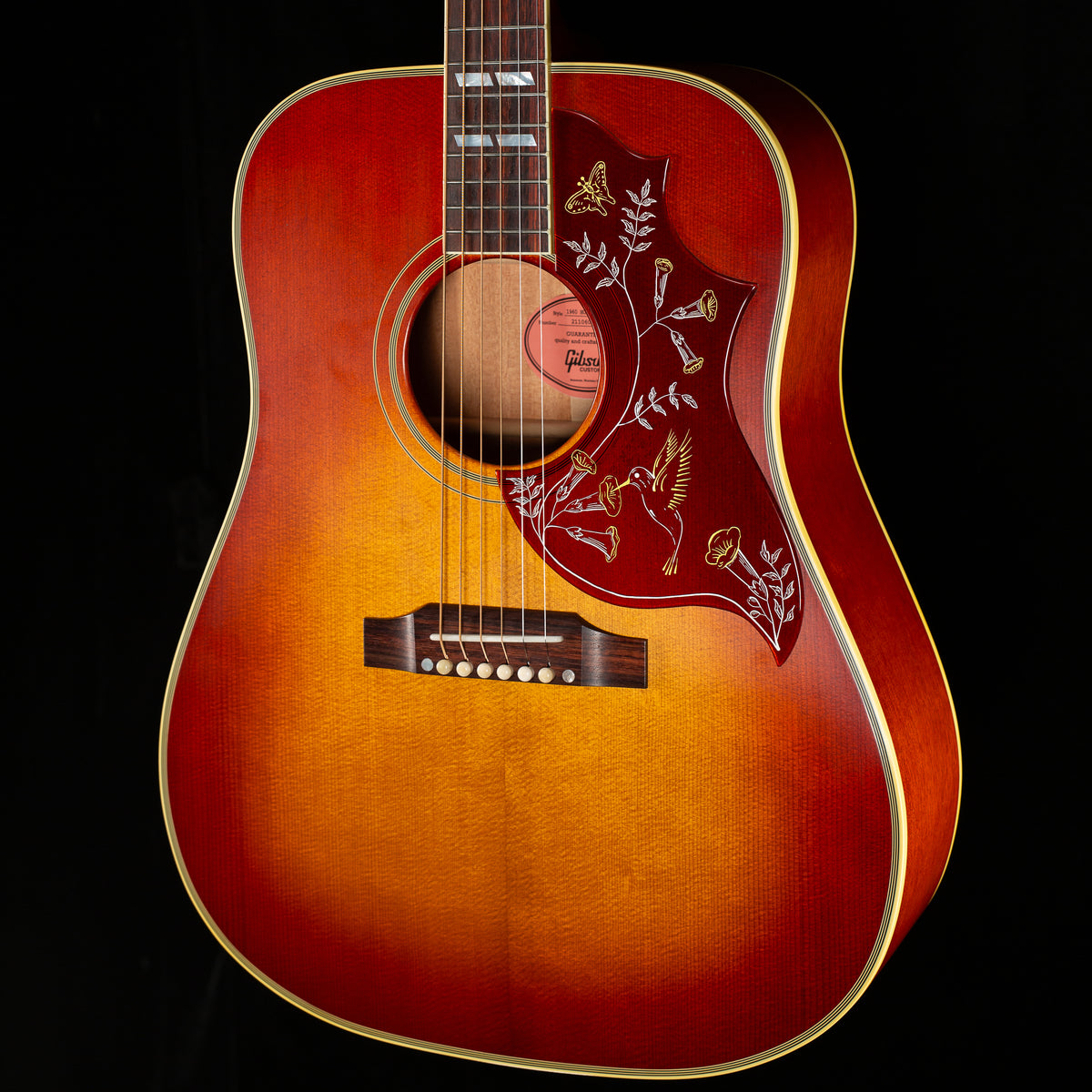 Gibson Custom Shop 1960 Hummingbird Fixed Bridge Heritage Cherry (011)