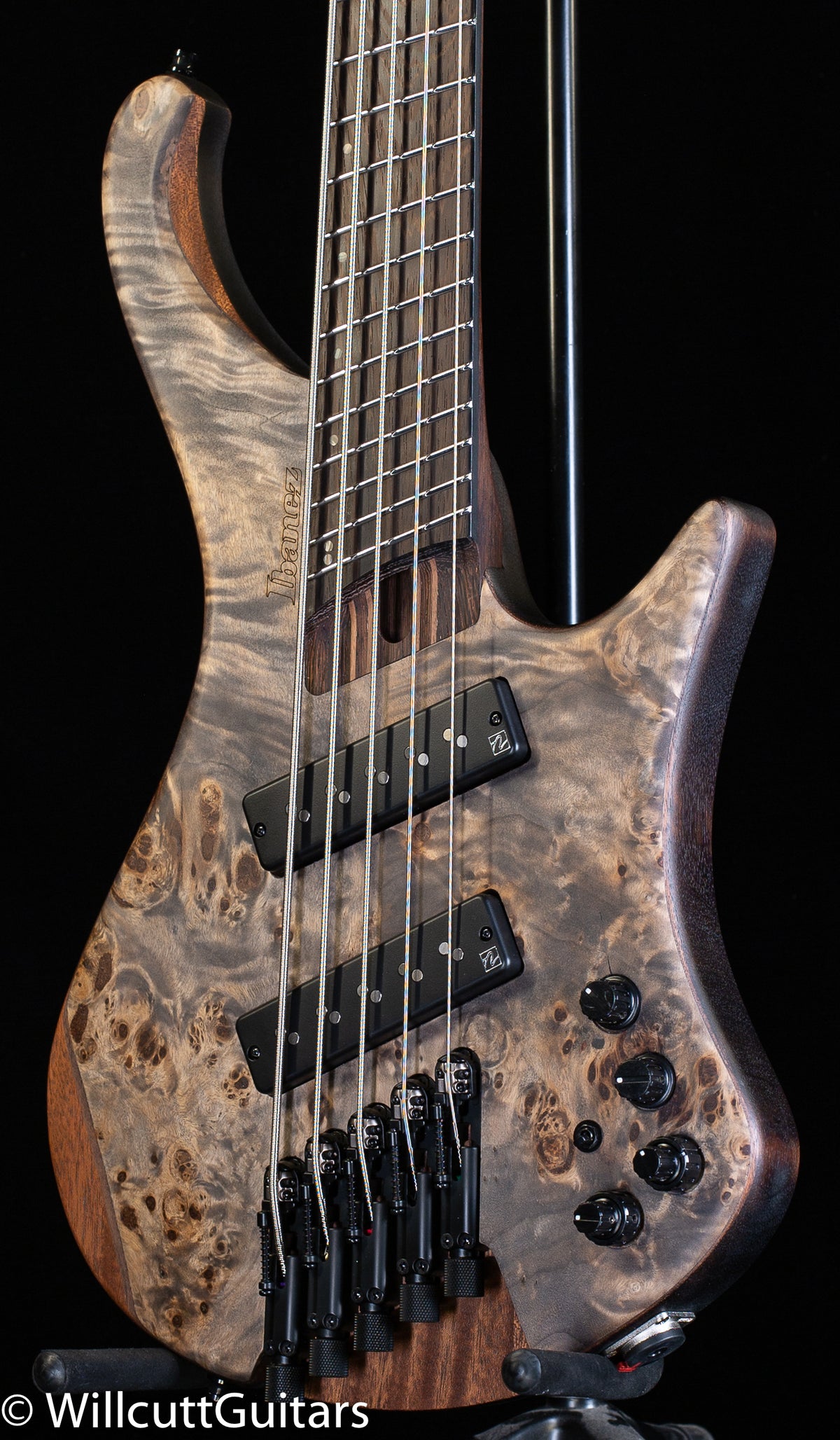 Ibanez EHB1505MS Bass Workshop 5-string Multi-scale Bass Black Ice Flat (521)