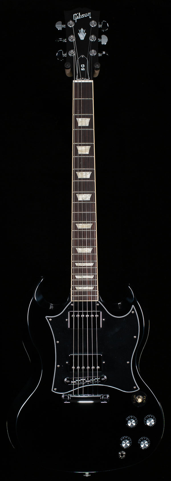 【izk】Gibson SG standard ebony、BLACK Gibson SG Standard Electric Guitar - Ebony | Sweetwater