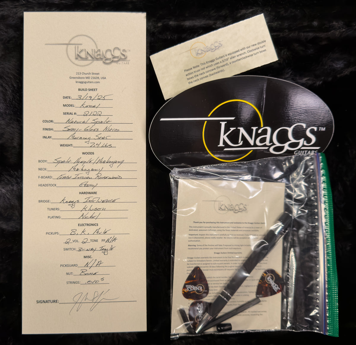 Knaggs Influence Kenai Natural Spalt Maple (122)