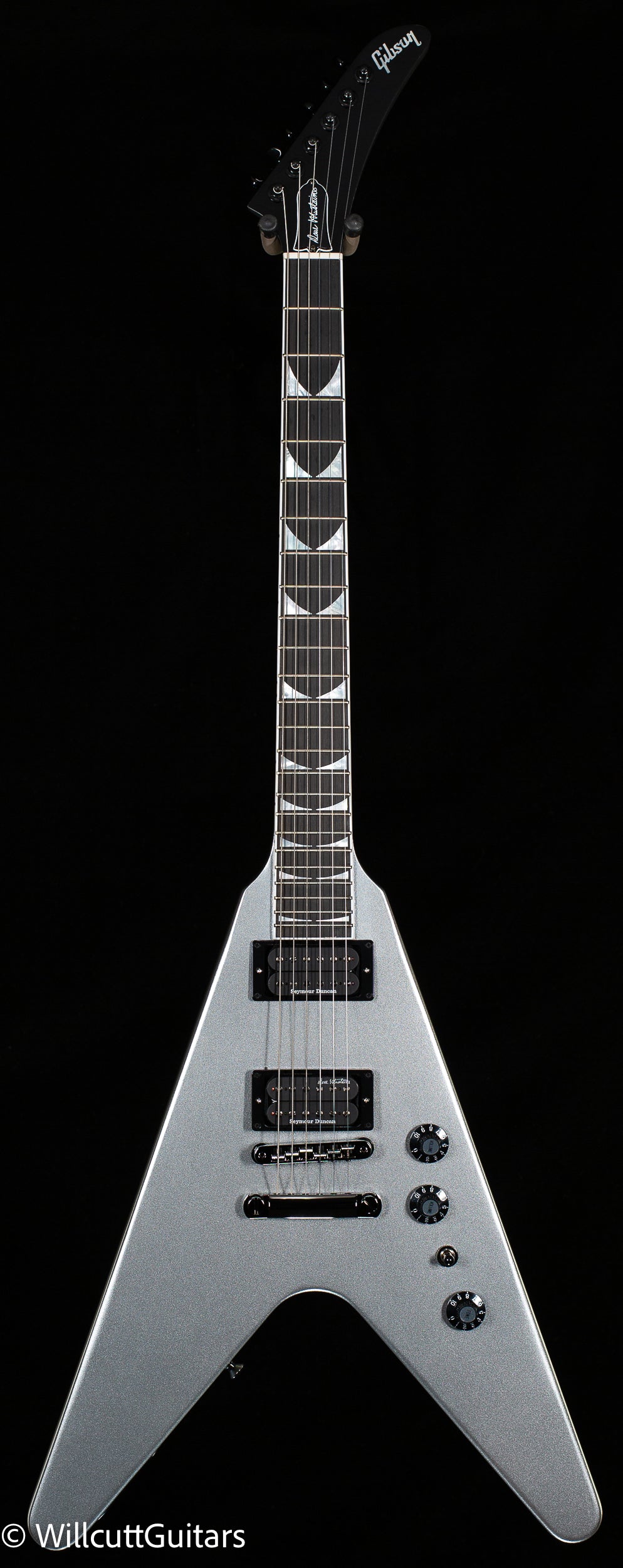 Gibson Dave Mustaine Flying V EXP Silver Metallic (174) - Willcutt