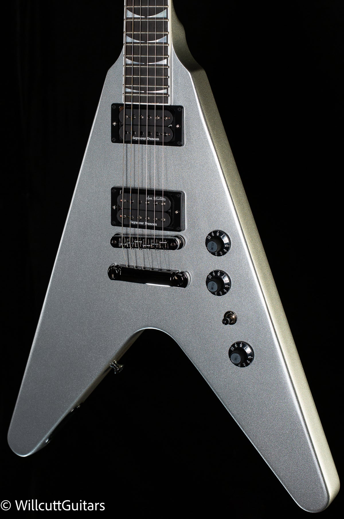 Gibson Dave Mustaine Flying V EXP Silver Metallic (174)