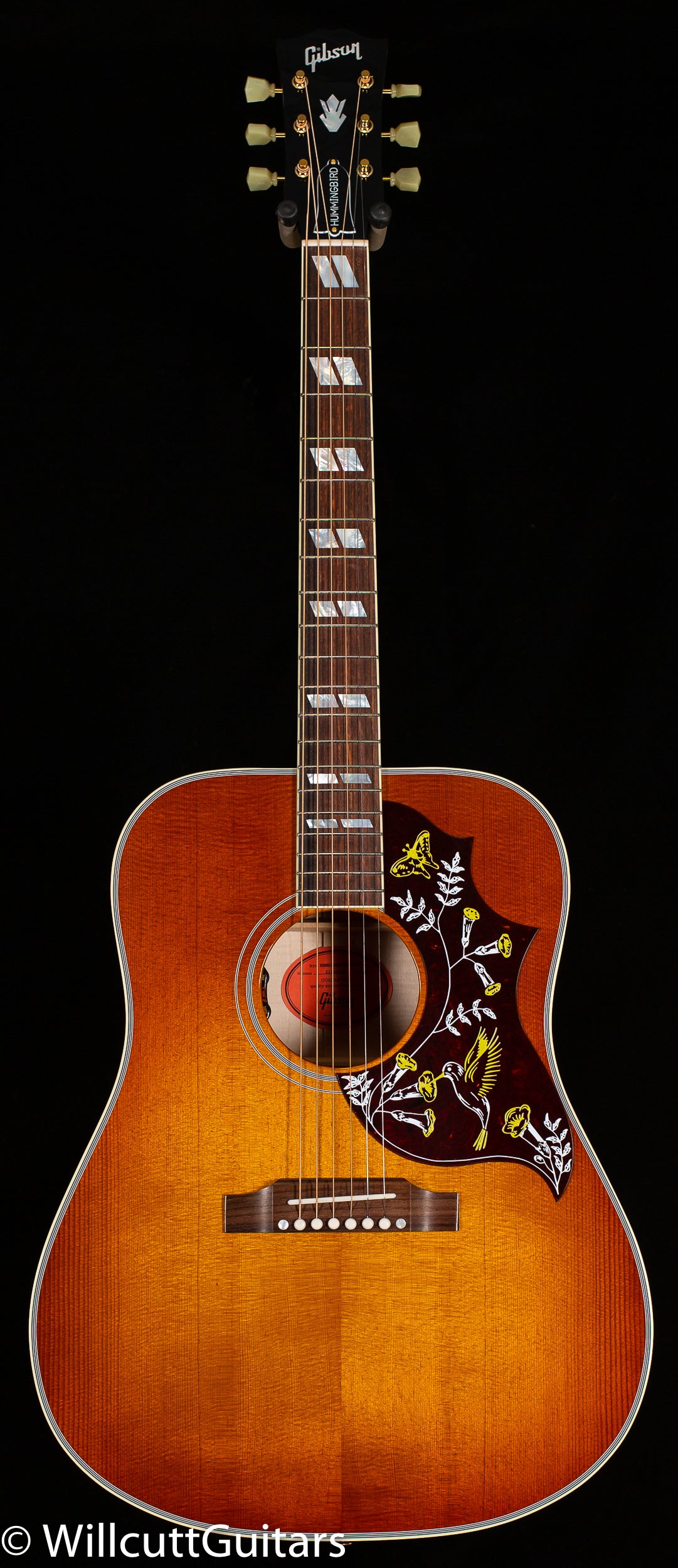 Gibson Hummingbird Maple Heritage Cherry Sunburst (368) - Willcutt