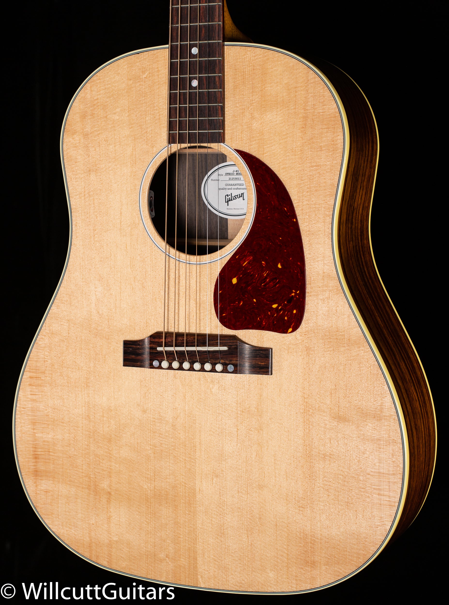 Gibson J-45 Studio Rosewood Antique Natural (011) - Willcutt Guitars