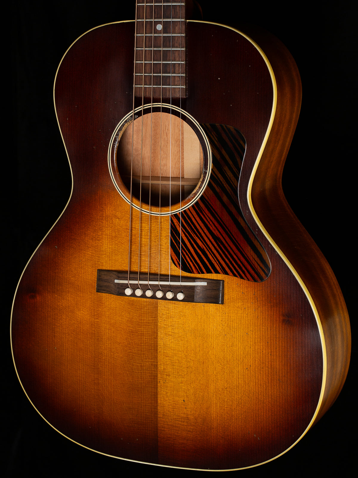 Gibson Custom Shop Willcutt Exclusive 1933 L-00 Murphy Lab Light Aged Vintage Sunburst Fire Stripe Pickguard  (002)