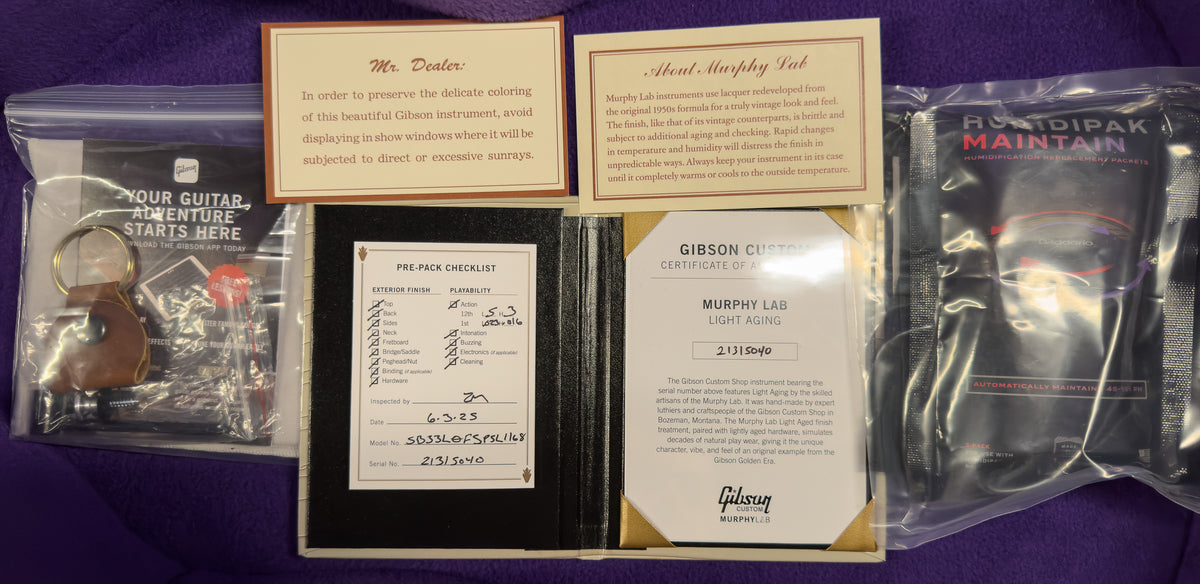 Gibson Custom Shop Willcutt Exclusive 1933 L-00 Murphy Lab Light Aged Vintage Sunburst Fire Stripe Pickguard (040)