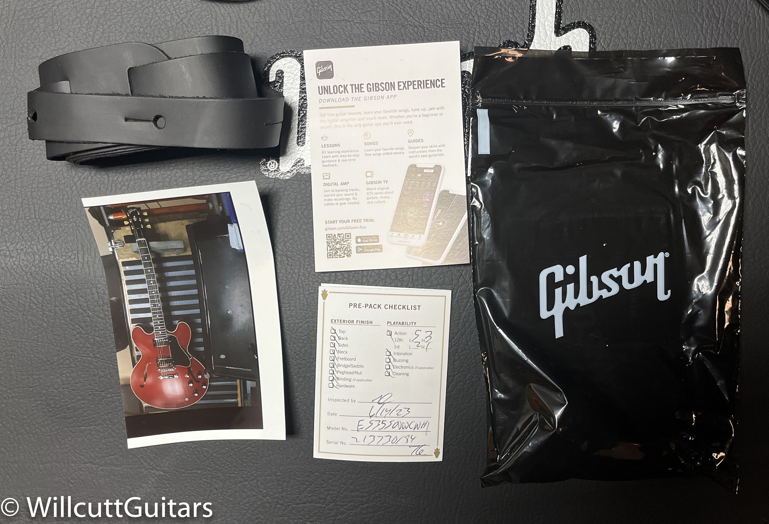 Gibson ES Satin Cherry    Willcutt Guitars
