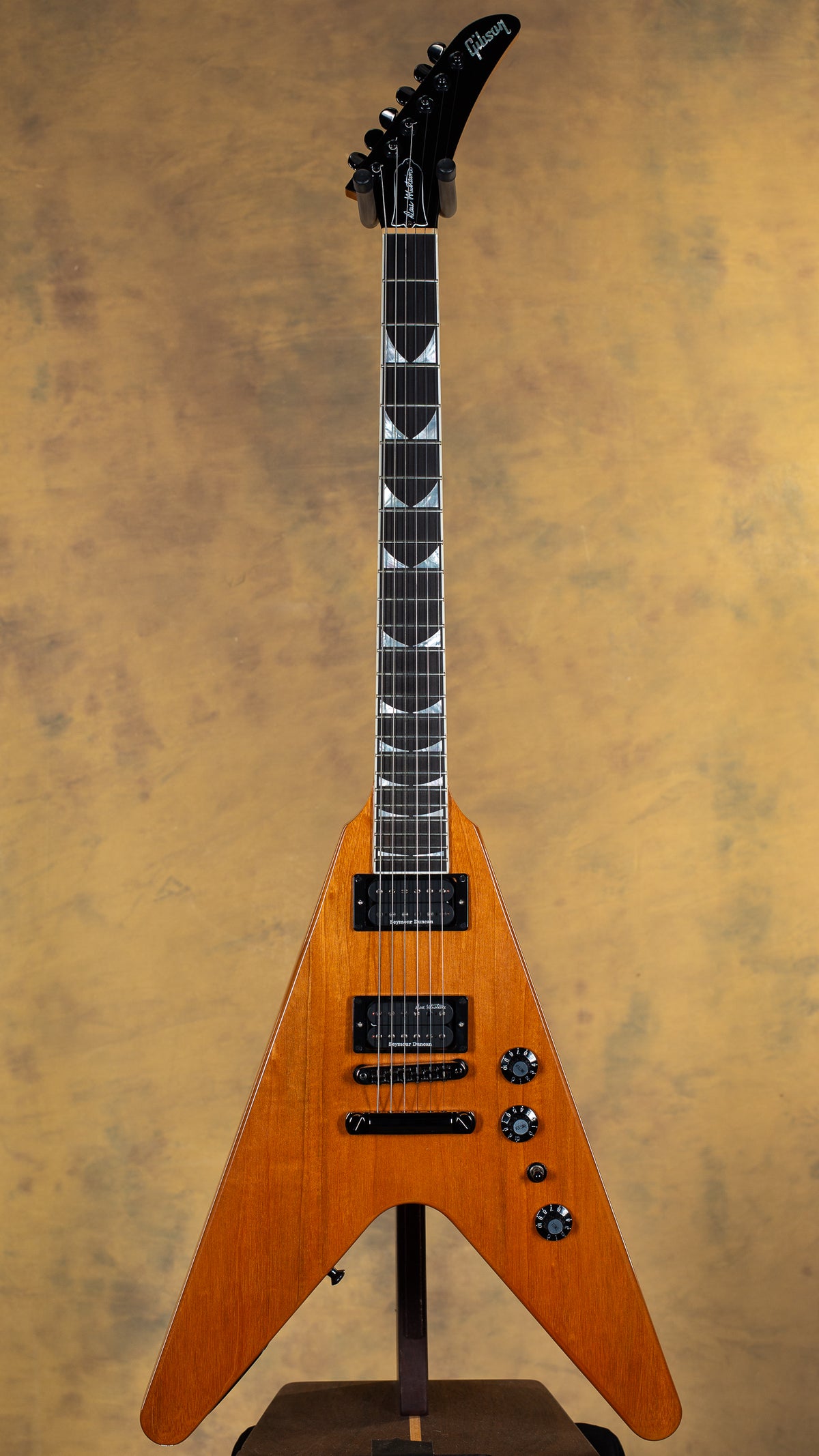 2023 Gibson Dave Mustaine Flying V EXP Antique Natural