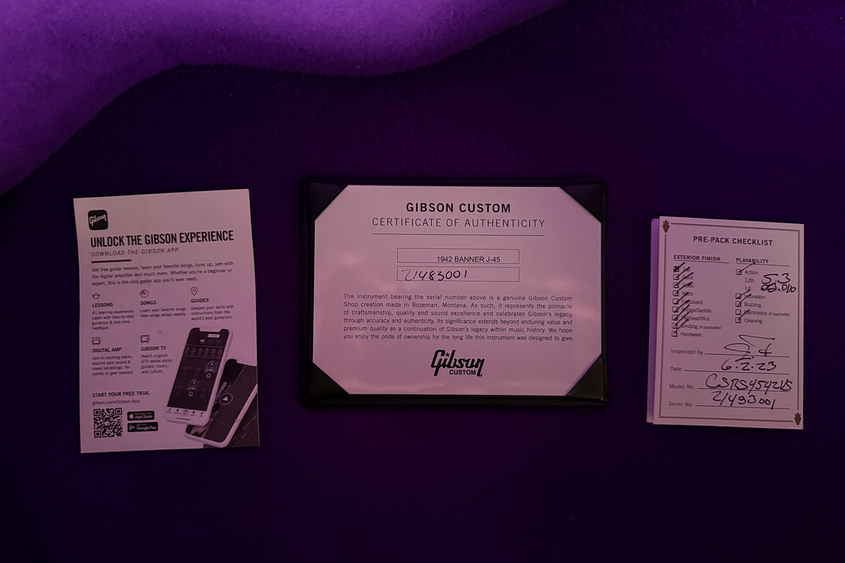 2023 Gibson Custom Shop Historic 1942 Banner J-45