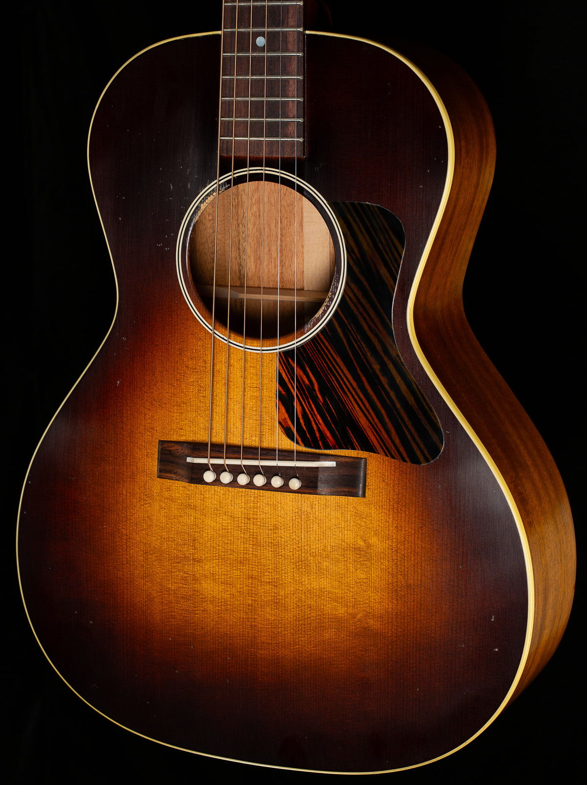 Gibson Custom Shop Willcutt Exclusive 1933 L-00 Murphy Lab Light Aged Vintage Sunburst Fire Stripe Pickguard (001)
