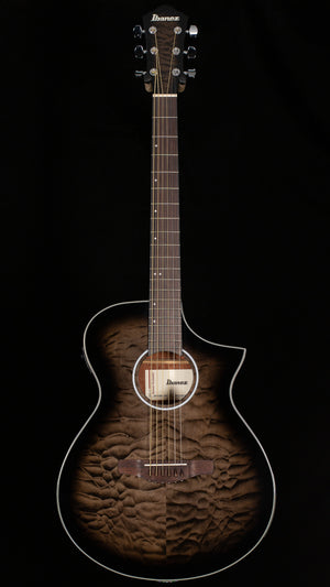 Ibanez AEWC16QA Acoustic Electric Guitar Trans Black Sunburst (776)