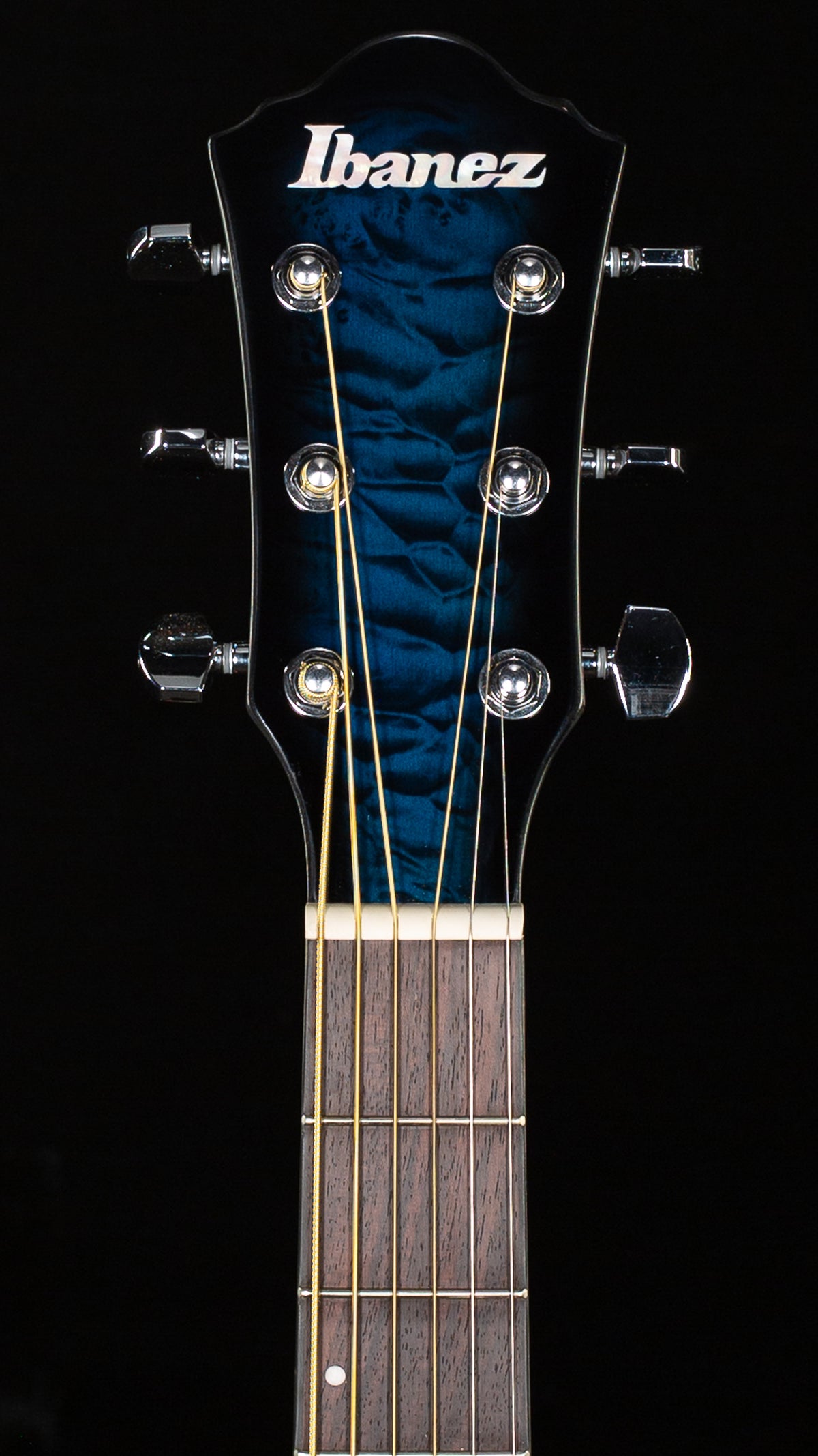 Ibanez AEWC16Q Acoustic Electric Guitar Trans Blue Sunburst (808)