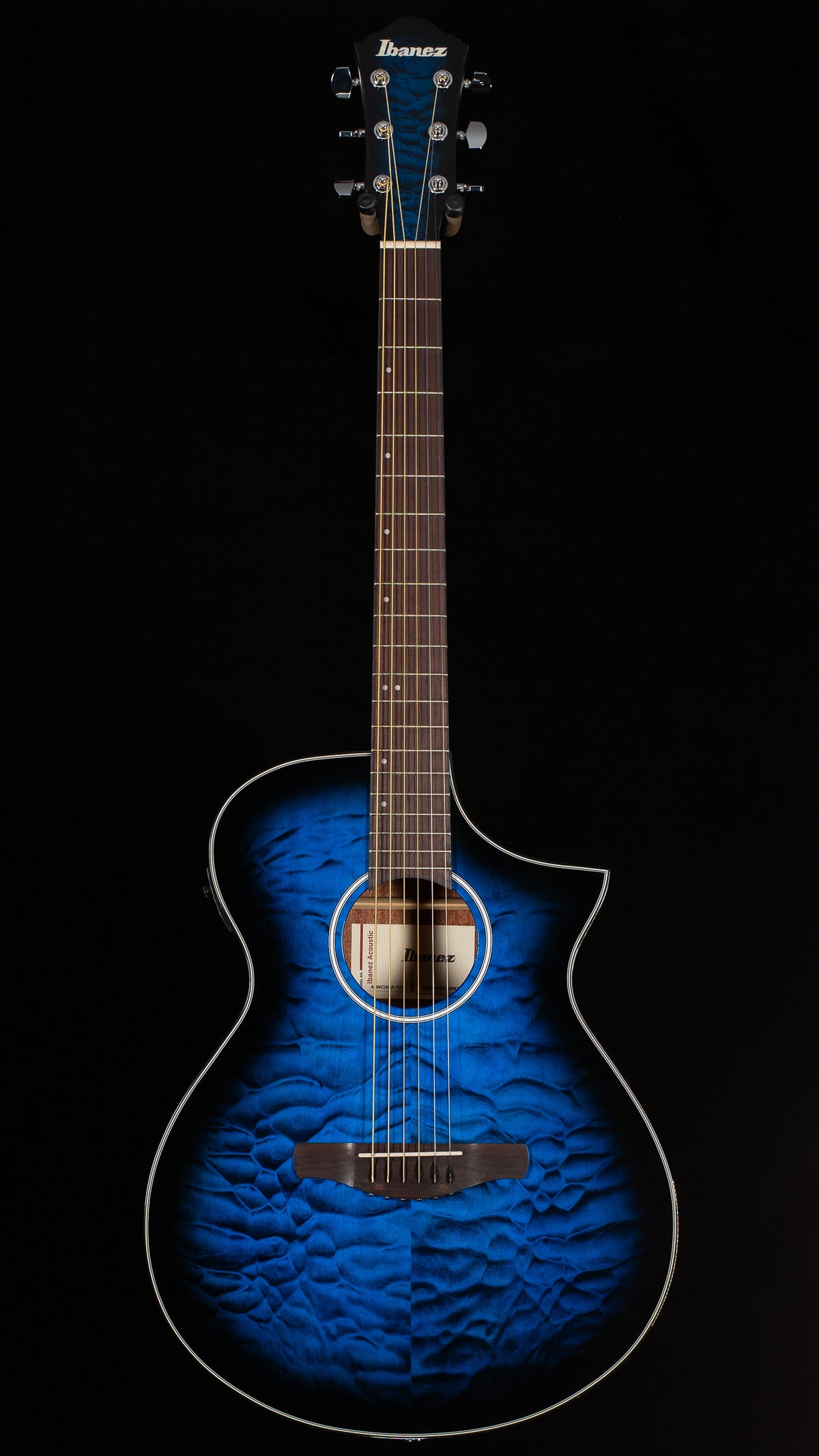 Ibanez AEWC16QA Acoustic Electric Guitar Trans Blue Sunburst (826)