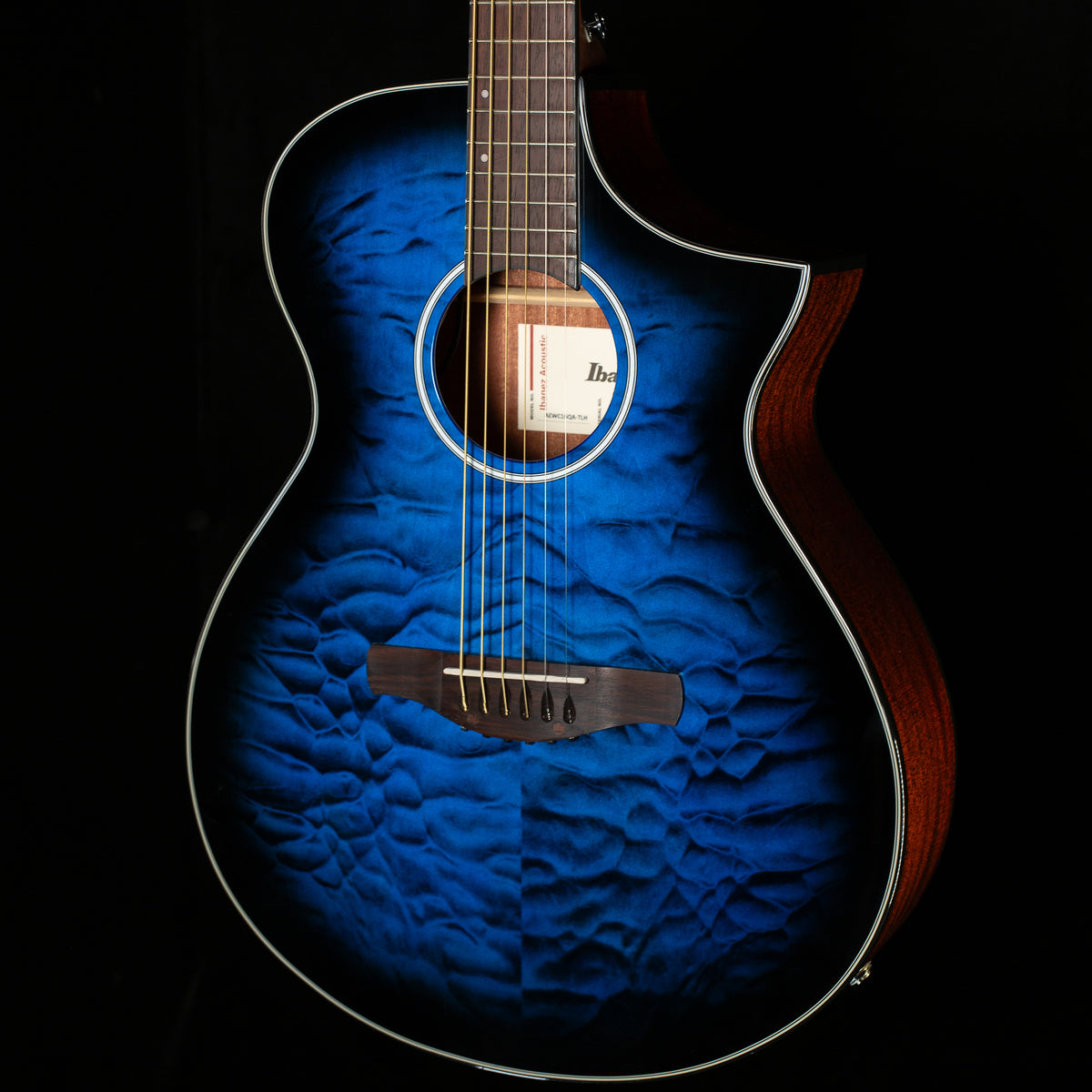 Ibanez AEWC16QA Acoustic Electric Guitar Trans Blue Sunburst (826)