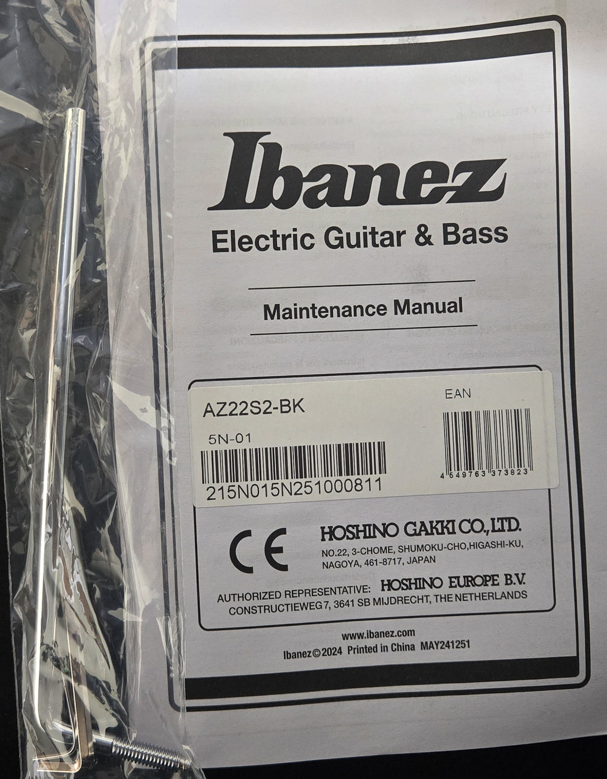 Ibanez Standard AZ22S2 Black (811)