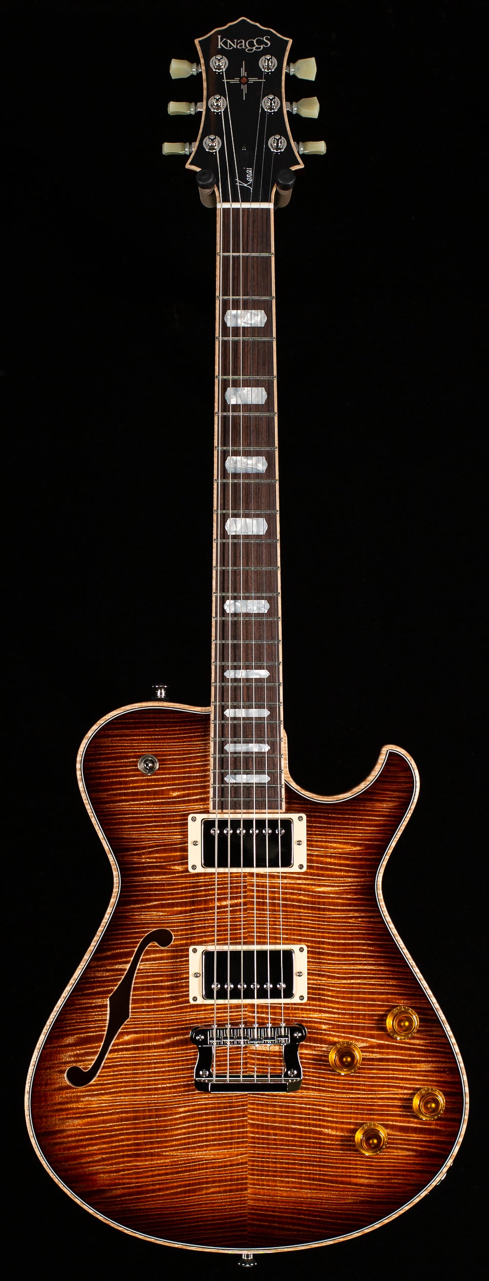 Knaggs Influence Kenai Hollowbody Copperhead T1 Maple Top (179)