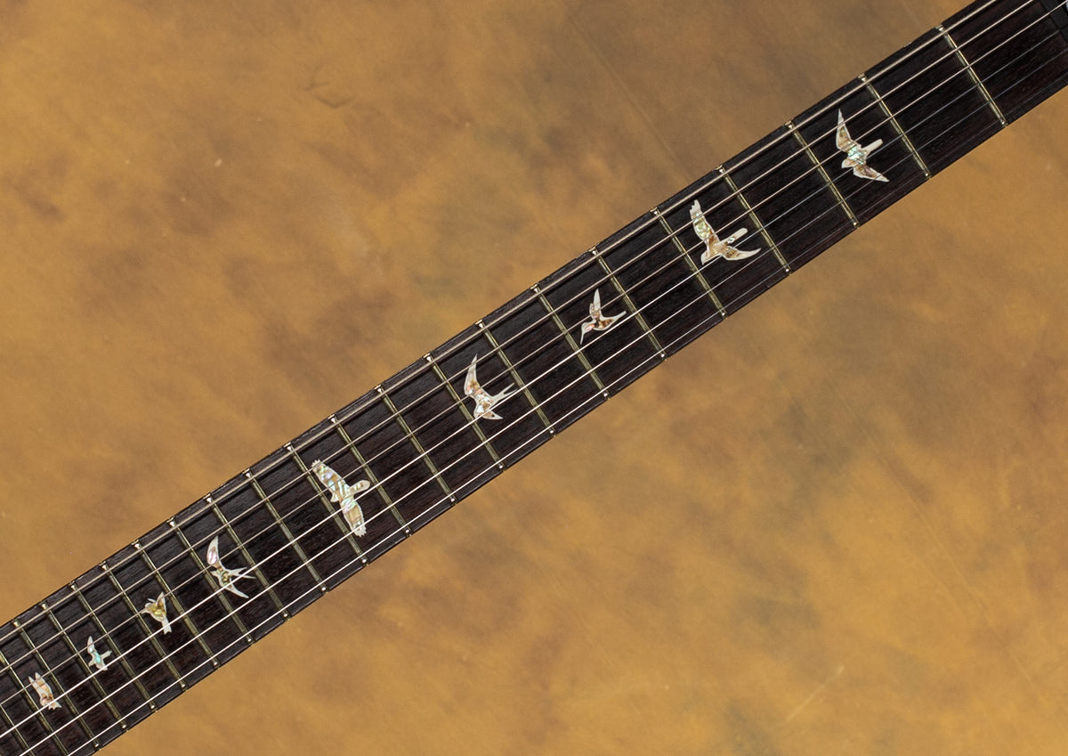 2015 PRS Santana Signature Black Gold Burst 10 Top