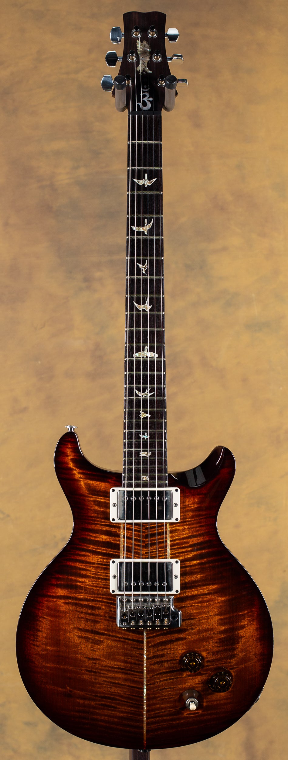 2015 PRS Santana Signature Black Gold Burst 10 Top