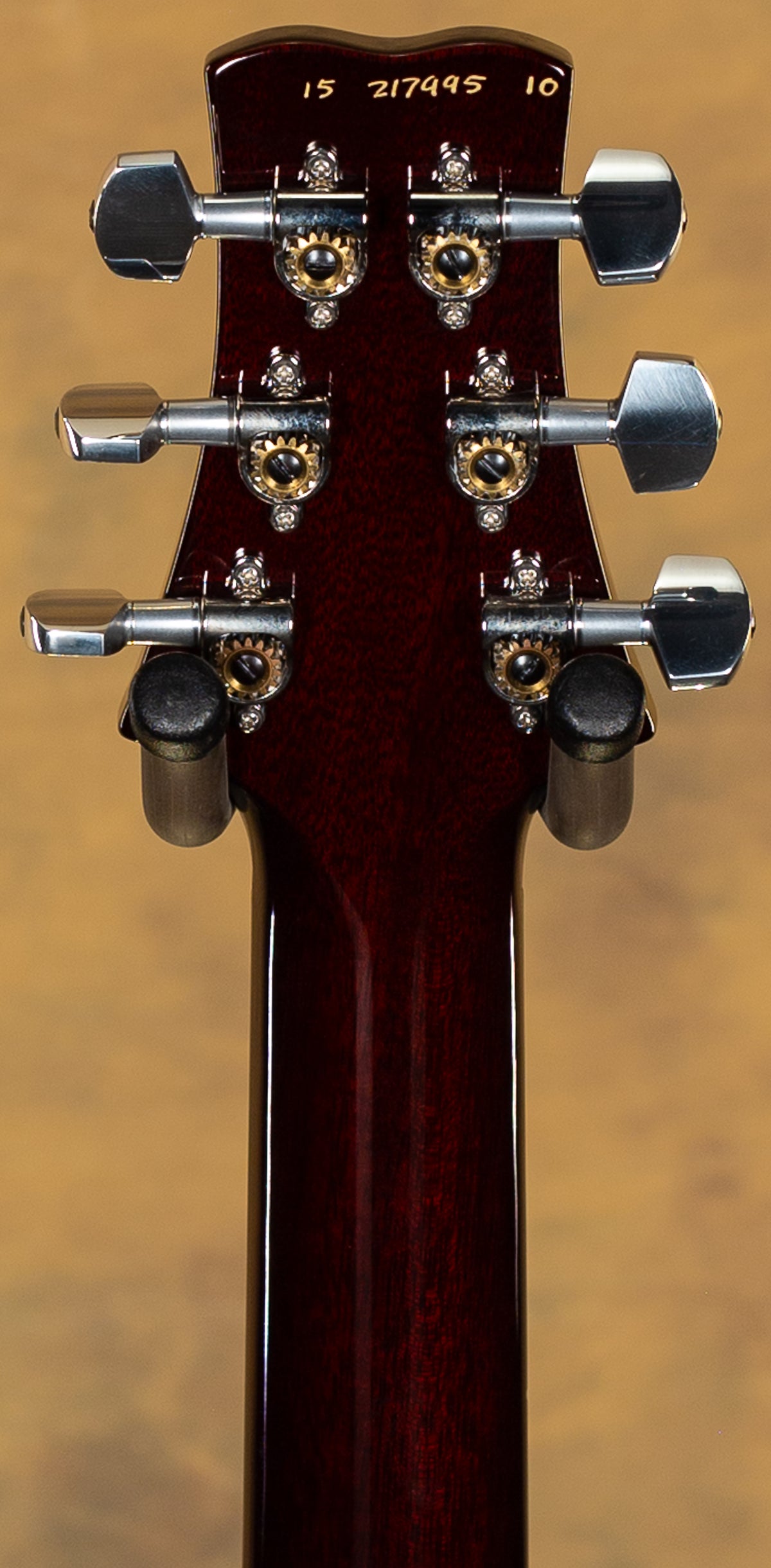 2015 PRS Santana Signature Black Gold Burst 10 Top