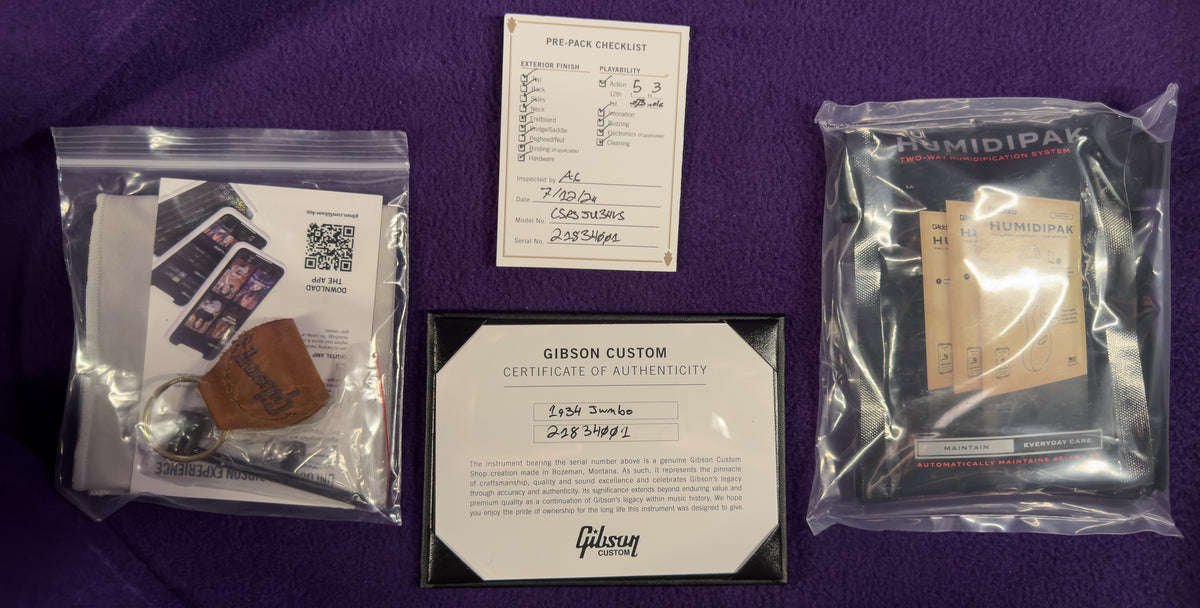Gibson Custom Shop 1934 Jumbo Vintage Sunburst (001)