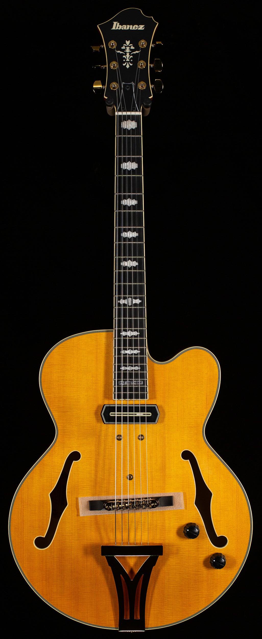 pat metheny guitar gear Ibanez PM3CNAL Pat Metheny Natural Amber Low Gloss (523)