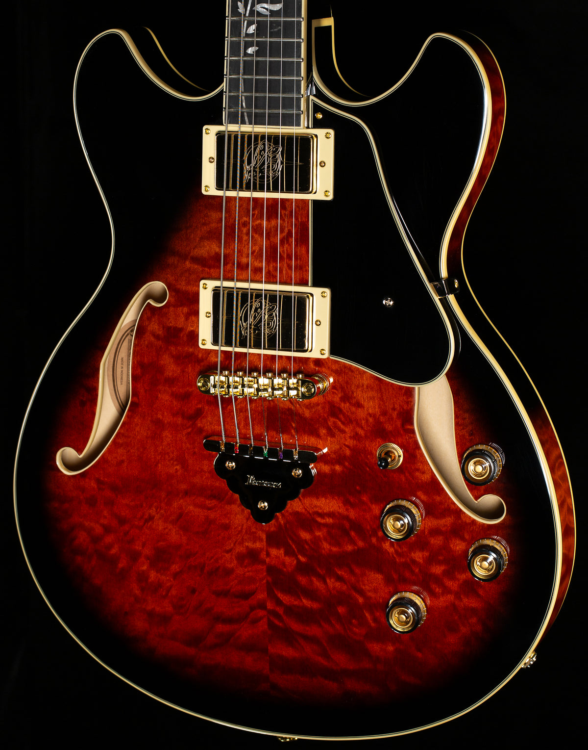 Ibanez Artcore Expressionist AS93QMSPDBS Semi-hollow Dark Brown Sunburst (970)