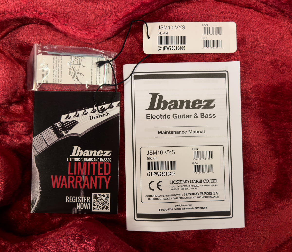 Ibanez JSM10VYS John Scofield Signature Vintage Yellow Sunburst (405)