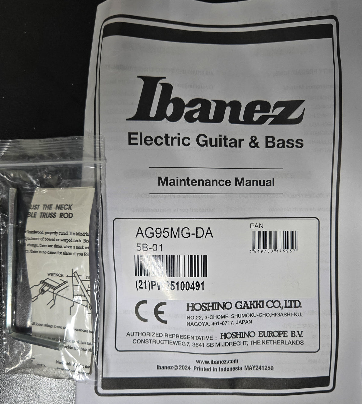 Ibanez Artcore Expressionist AG95MG Hollowbody Dark Amber (491)