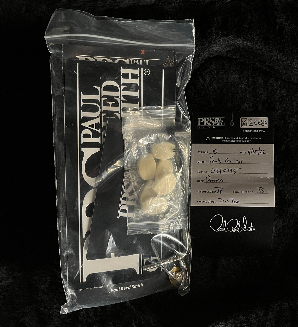 2022 PRS Paul&#39;s Guitar Custom Color Purple Iris Smokeburst 10 top