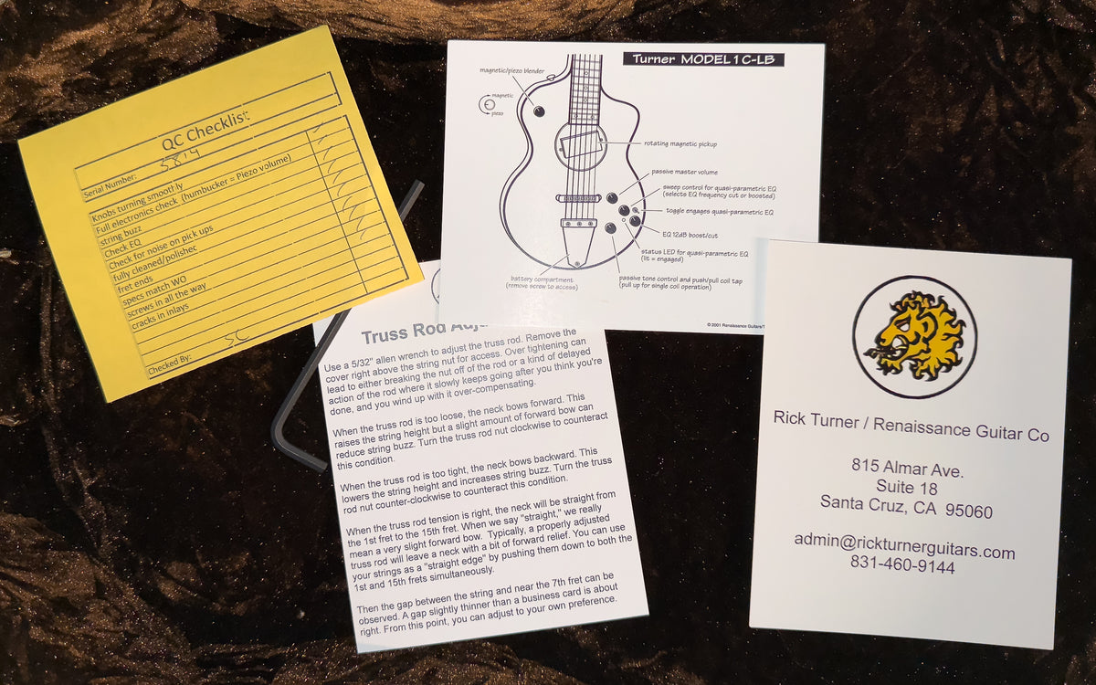 2022 Rick Turner Model 1 Deluxe Flamed Maple Top