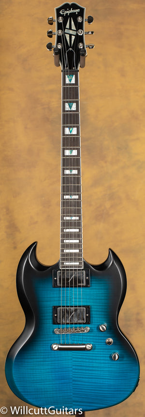 Epiphone SG Prophecy Blue Tiger - Willcutt Guitars