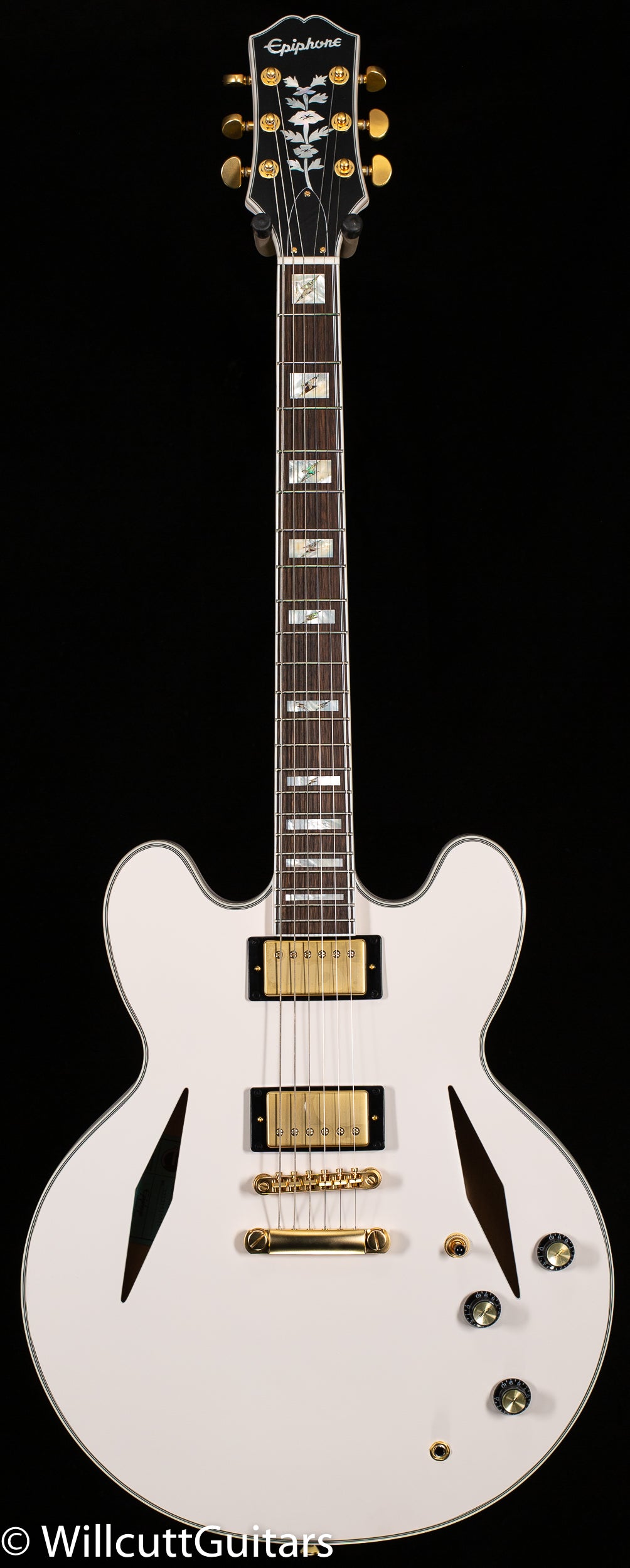 Epiphone Emily Wolfe “White Wolf” Sheraton Aged Bone White (029