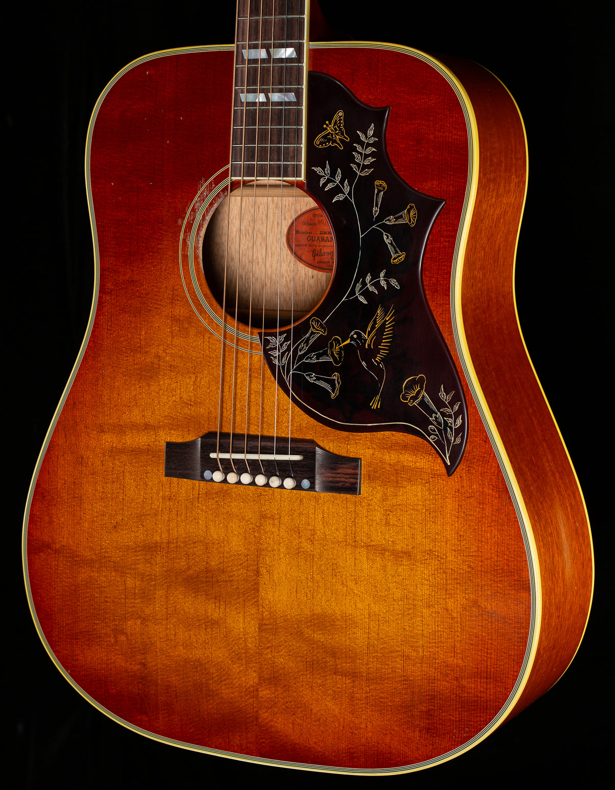 Gibson Custom Shop 1960 Hummingbird Murphy Lab Light Aged Heritage Cherry Sunburst (035)