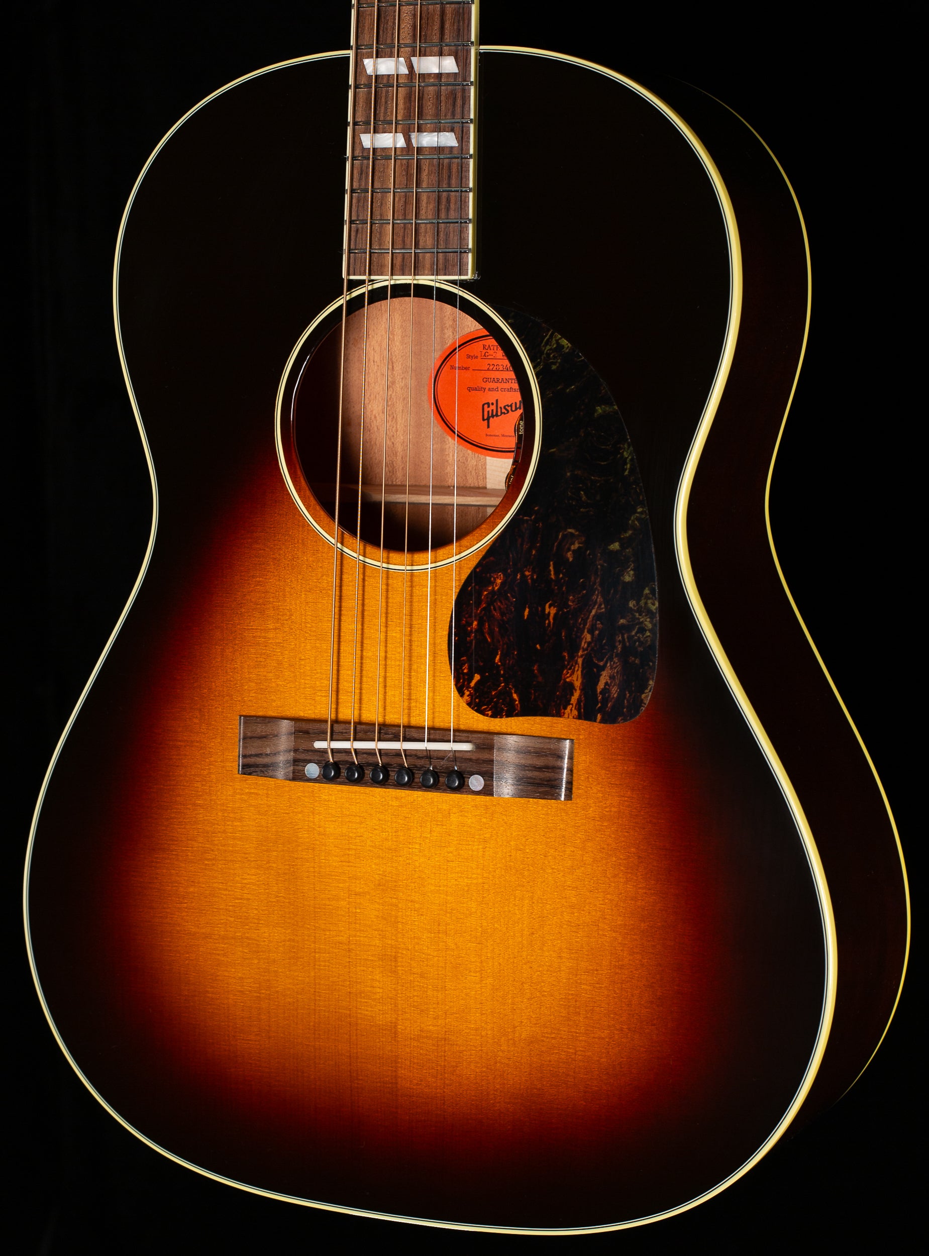 Gibson Nathaniel Rateliff LG-2 Western Vintage Sunburst (048) - Willcutt  Guitars