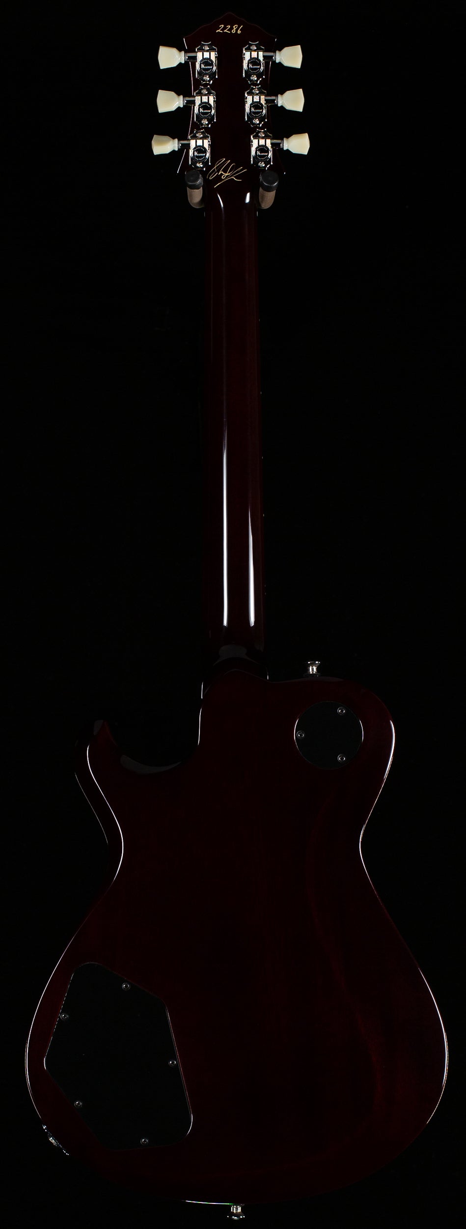 Knaggs Influence Kenai HB Lightning Bolt F-Hole T1 Top Charcoal Burst (286)