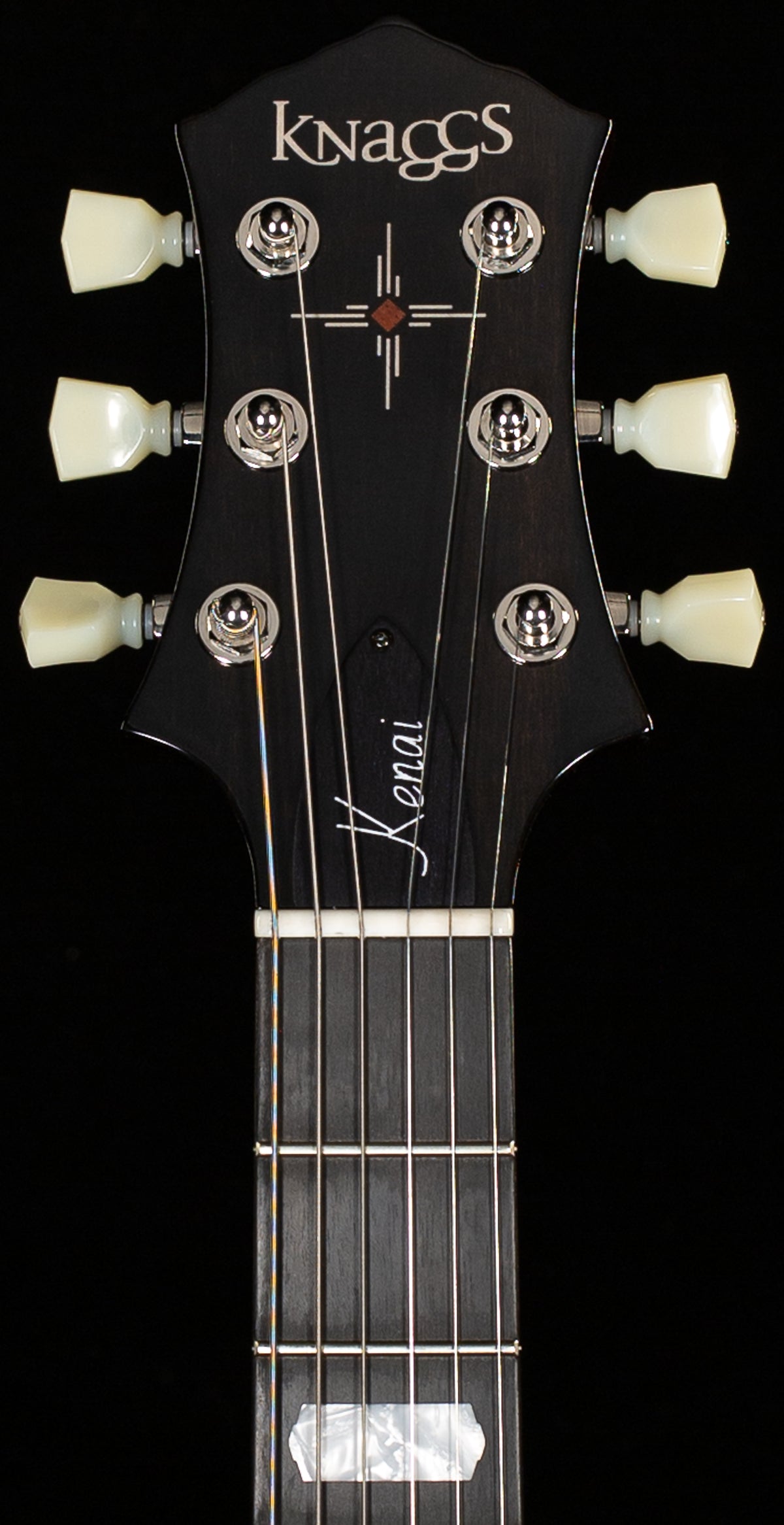 Knaggs Influence Kenai HB Lightning Bolt F-Hole T1 Top Charcoal Burst (286)