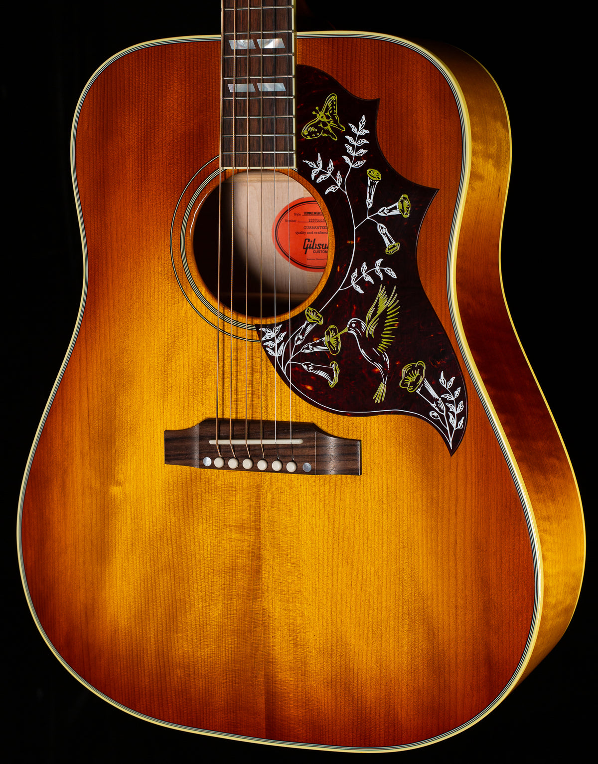 Gibson Hummingbird Maple Heritage Cherry Sunburst (019)
