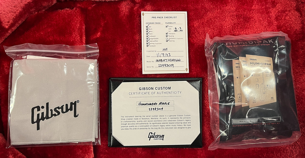 Gibson Hummingbird Maple Heritage Cherry Sunburst (019)