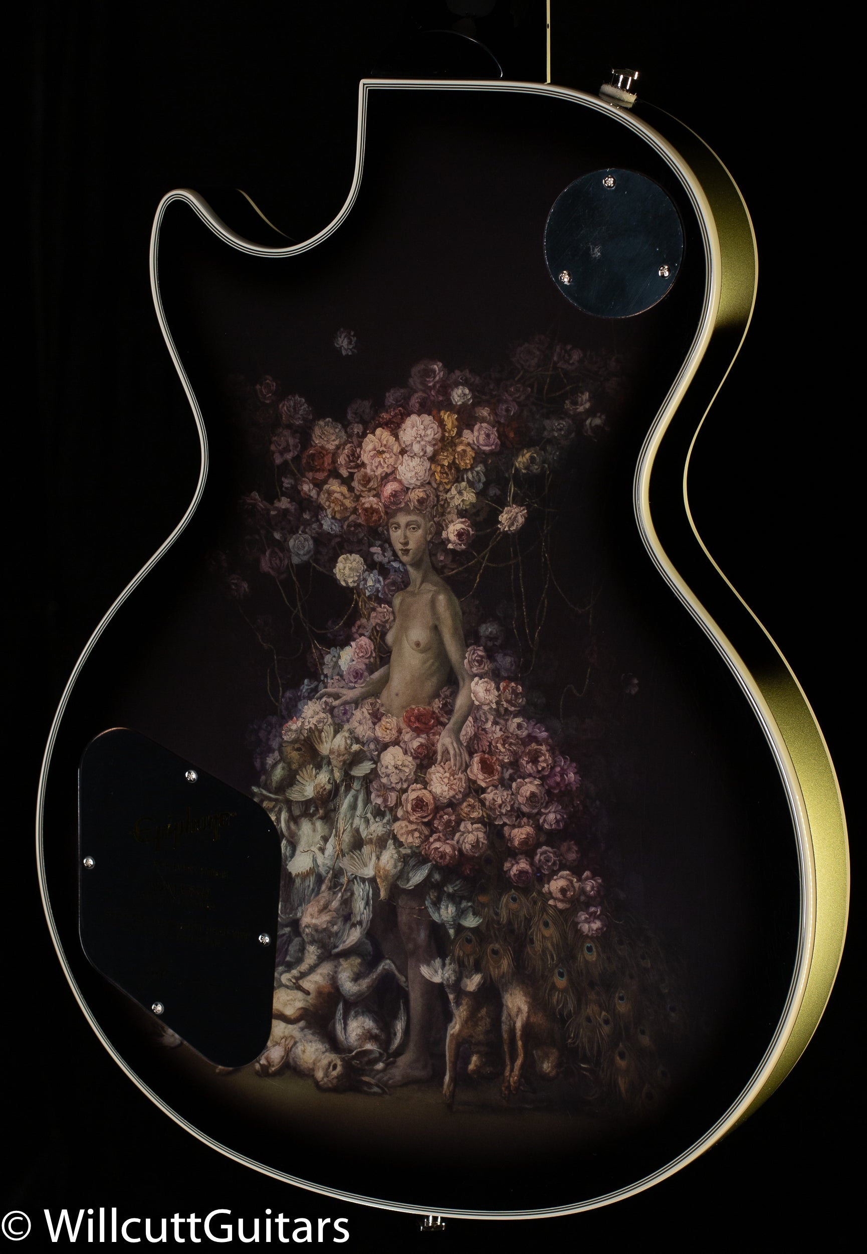 Epiphone Adam Jones Les Paul Custom Art Collection: Julie Heffernan's  “Study For Self-Portrait with Rose Skirt and a Mouse” 10.1 #22111526189 -  Eddie's Guitars