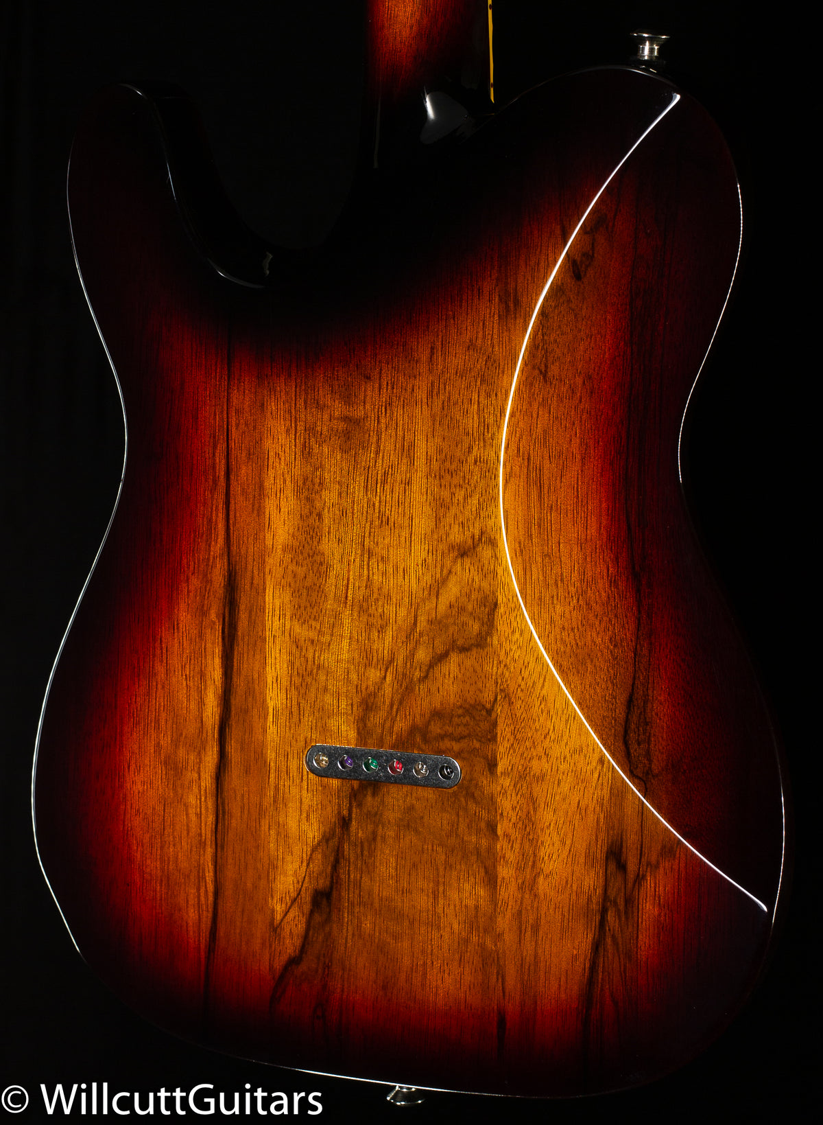 B3 Gene Baker Phoenix V Black Limba Faded Dark Cherry Burst (013)