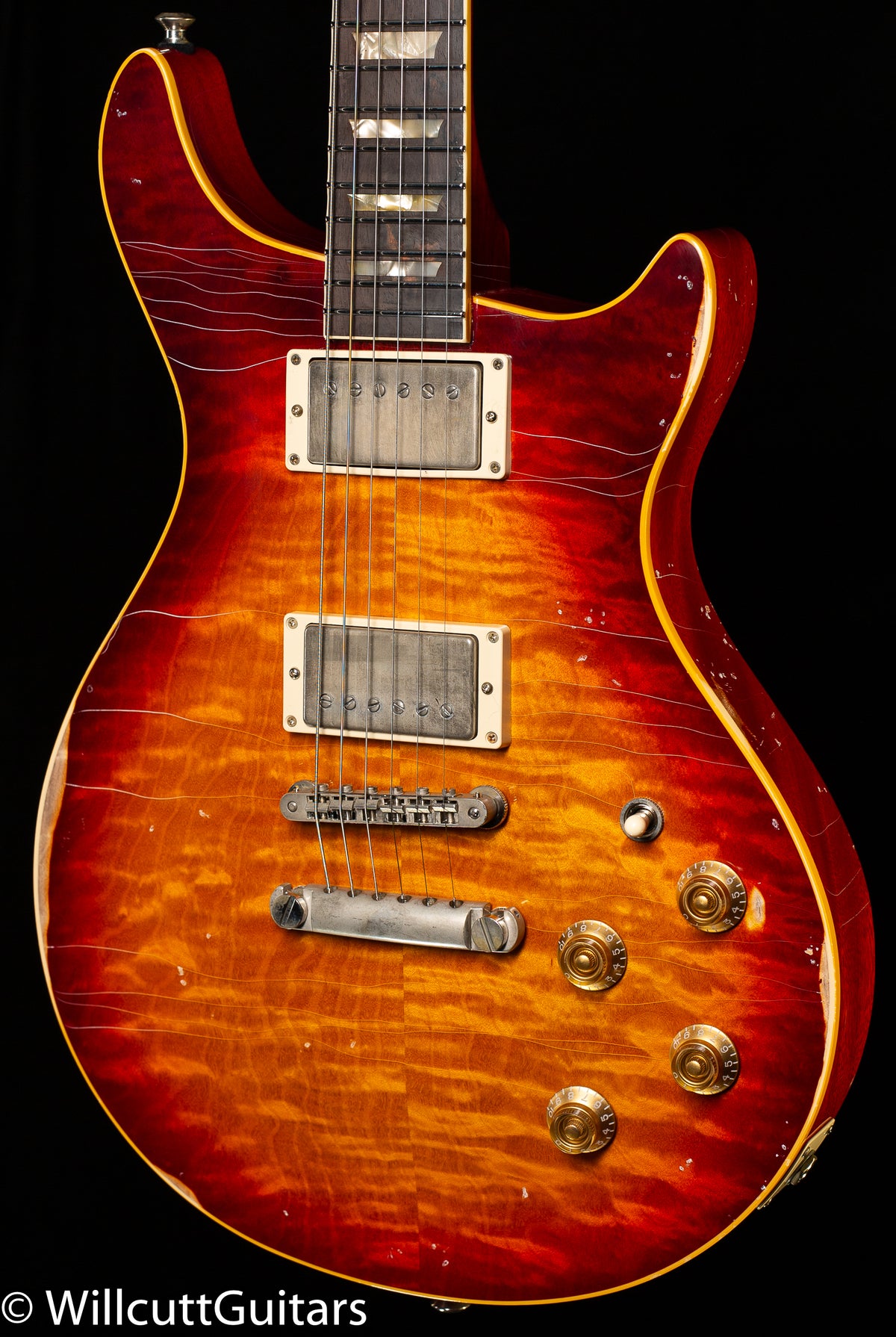 B3 Gene Baker SL59 Brockburst 5A Maple Top Brazilian Fingerboard (038)