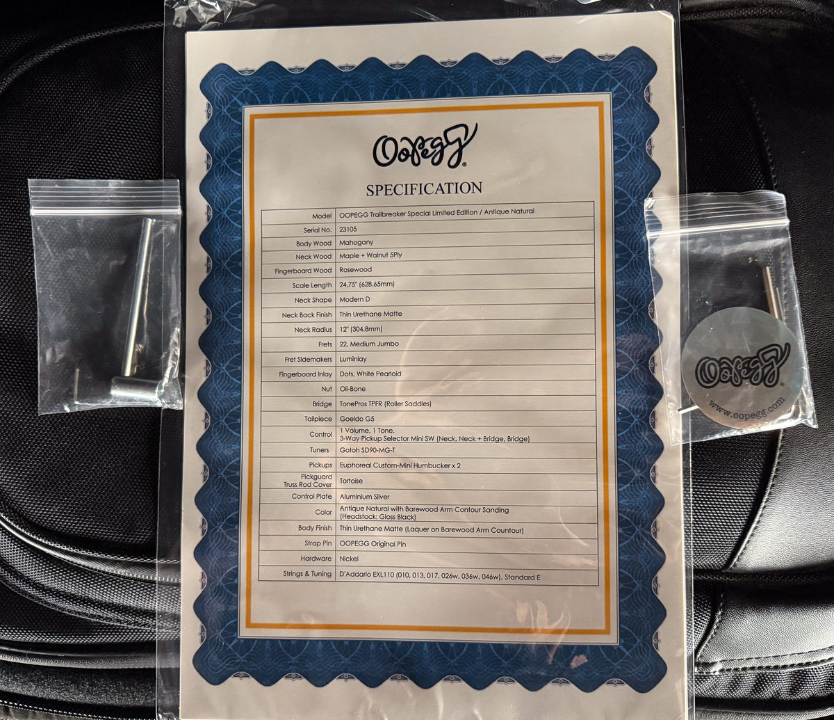 OOPEGG Trailbreaker Special Limited Edition Antique Natural